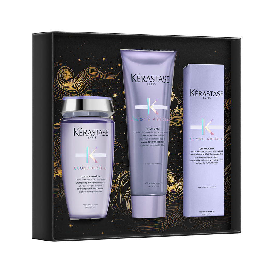 KÉRASTASE - PAKET BLOND ABSOLU LUMIERE KOPEL, NEGA IN CICAPLASME SERUM ZA SVETLE IN BLOND LASE